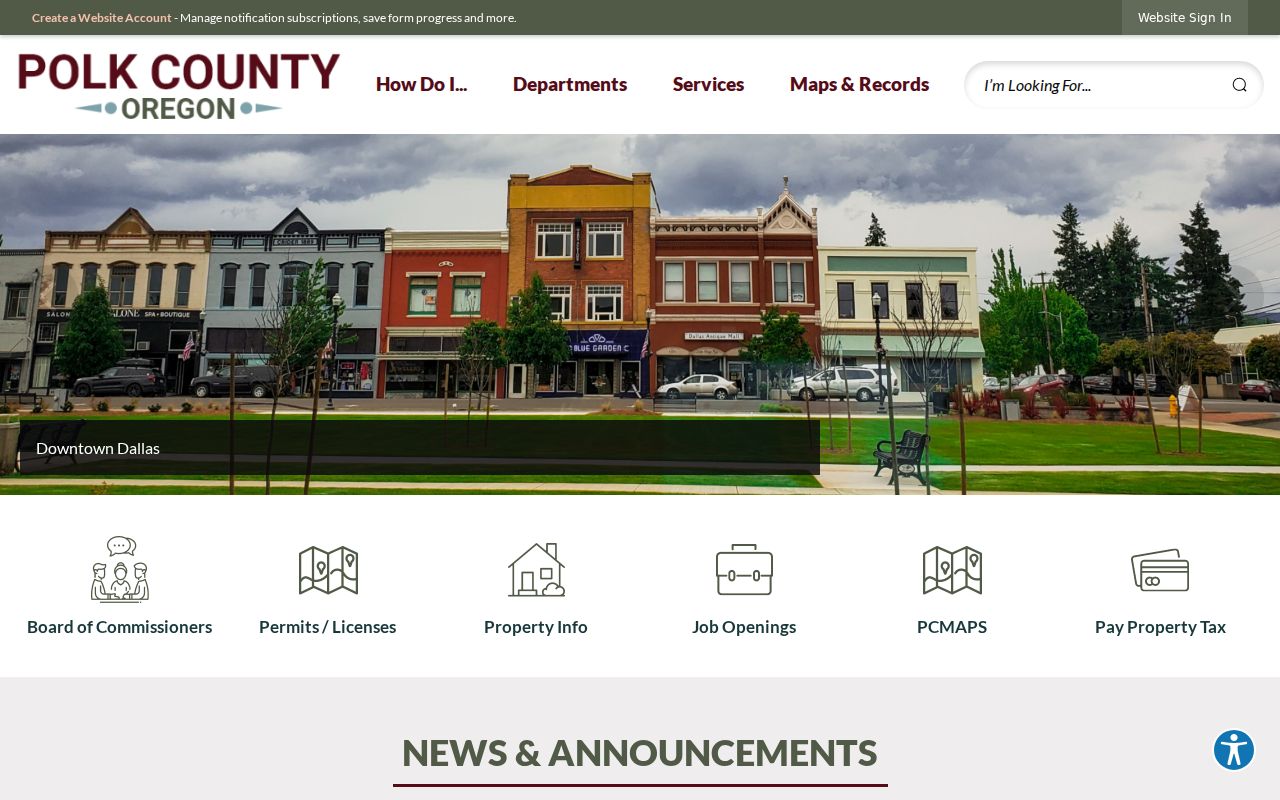 Polk County criminal history government department directory