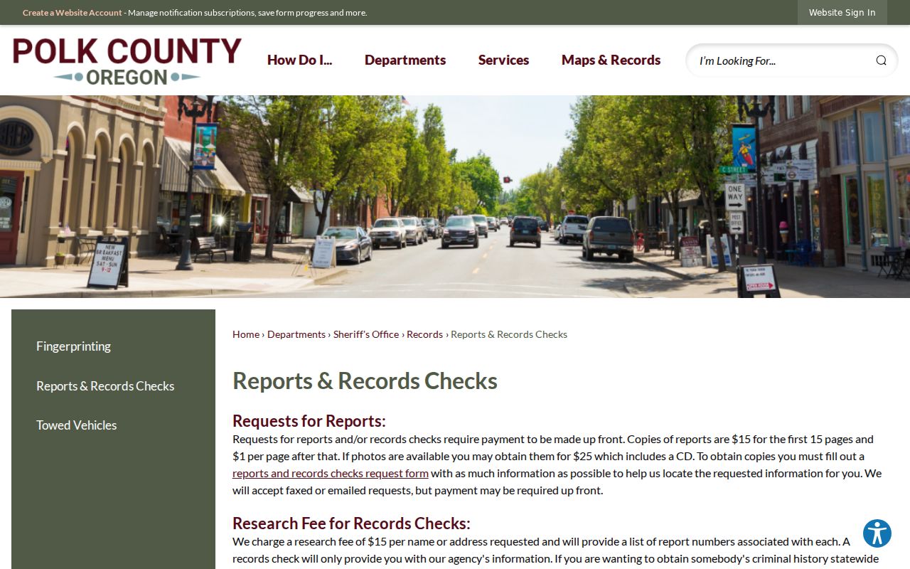 Polk County arrest records and sheriff records checks