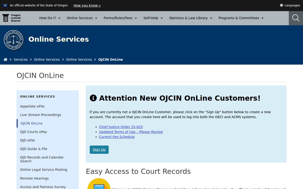 Polk County criminal court cases through OJCIN Online